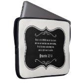 Sprichwort-3:5 - 6 Bibel-Vers-kundenspezifisches Laptopschutzhülle (Vorne Rechts)