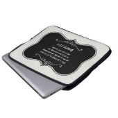 Sprichwort-3:5 - 6 Bibel-Vers-kundenspezifisches Laptopschutzhülle (Vorne Knopf)