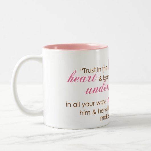 Sprichwort-3:5 - 6 zweifarbige tasse (Links)