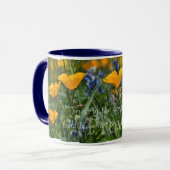 Sprichwort-3:5 Kalifornien-Mohnblumen-Kaffee-Tasse Tasse (Vorderseite Links)