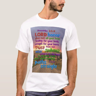 Sprichwort-3:5 - langer Weg 8 T-Shirt