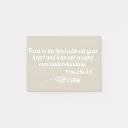 Sprichwort-3:5 Post-It Klebezettel (Vorderseite)