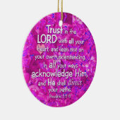 Sprichwort-3:5 - Vertrauen 6 im Lord Bible Verse Keramik Ornament (Rechts)