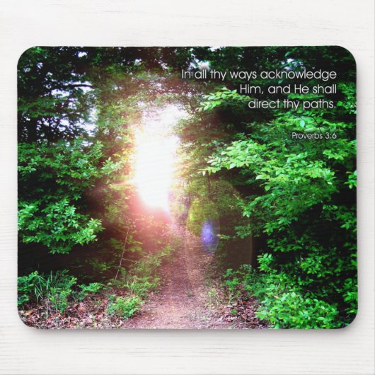 Sprichwort-3:6 - Mousepad (Vorne)