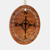 Sprichwort-3:6 verweisen Ihren Keramikornament (Rechts)