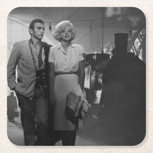 Sprichwort-Abschied Rechteckiger Pappuntersetzer (Vorderseite)