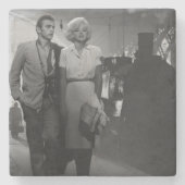 Sprichwort-Abschied Steinuntersetzer (Vorderseite)