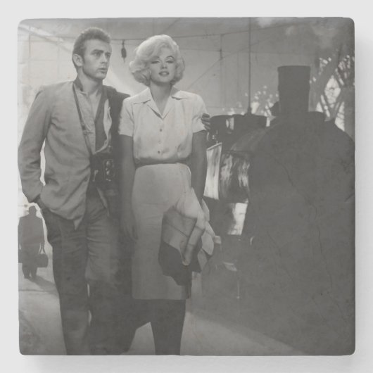 Sprichwort-Abschied Steinuntersetzer (Vorderseite)