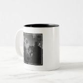 Sprichwort-Abschied Zweifarbige Tasse (Vorderseite Links)