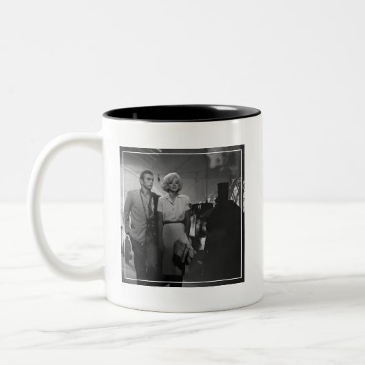 Sprichwort-Abschied Zweifarbige Tasse (Links)