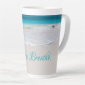 Sprichwort am Strand Tall Latte Tasse (Rechte Ecke)