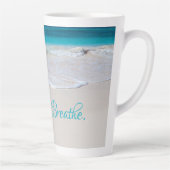 Sprichwort am Strand Tall Latte Tasse (Rechts)
