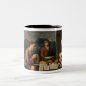 Sprichwort-Anmut Zweifarbige Tasse (Mittel)