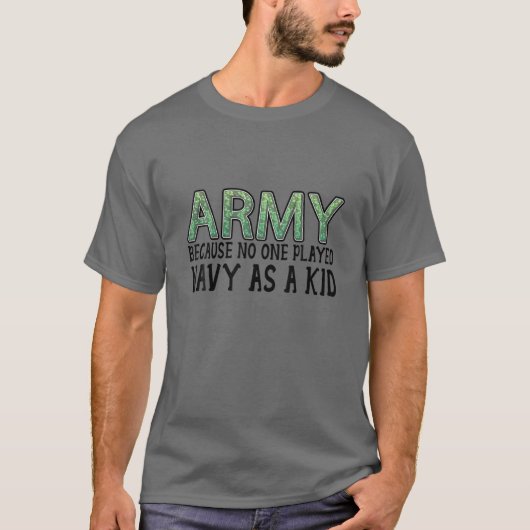 Sprichwort-Armee der Sonnigen Armee, weil niemand T-Shirt (Vorderseite)
