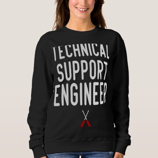 Sprichwort-Artwork des Technikers für technische U Sweatshirt (Vorderseite)