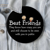 Sprichwort der besten Freunde Button (Beispiel)