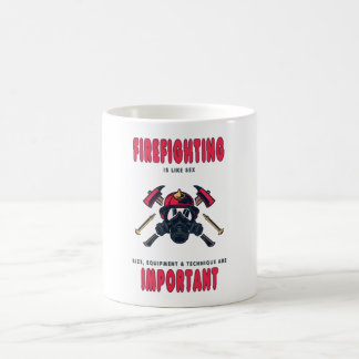 Sprichwort der Feuerwehr für die Beleuchtung Kaffeetasse