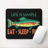 Sprichwort der Fischerei Mousepad (Mit Mouse)