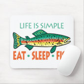 Sprichwort der Fischerei Mousepad (Mit Mouse)