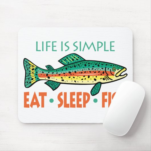 Sprichwort der Fischerei Mousepad (Mit Mouse)