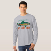 Sprichwort der Fischerei T-Shirt (Vorne ganz)
