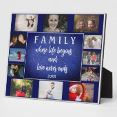 Sprichwort der Jahresfamilie Keepake 12 FotoCollag Fotoplatte (Seite)