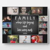 Sprichwort der Jahresfamilie Keepake 12 FotoCollag Fotoplatte (Vorderseite)