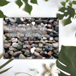 Sprichwort Die beste Antwort ist das Stille Poster