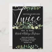 Sprichwort Es zweimal wöchentlich Verlängerung der Einladung (Vorderseite)