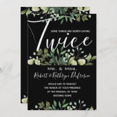 Sprichwort Es zweimal wöchentlich Verlängerung der Einladung (Vorne/Hinten)