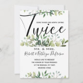 Sprichwort Es zweimal wöchentlich Verlängerung Einladung (Vorderseite)