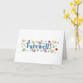 **SPRICHWORT FARWELL** KARTE (Gelbe Blume)