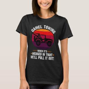 Sprichwort Funny Halloween Camel Towing Retro Adul T-Shirt