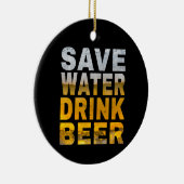 Sprichwort für Bachelor-Party mit gerettet Trinkwa Keramik Ornament (Rechts)