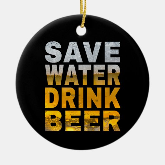 Sprichwort für Bachelor-Party mit gerettet Trinkwa Keramik Ornament (Vorne)