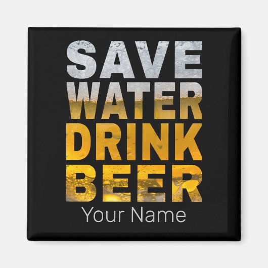 Sprichwort für Bachelor-Party mit gerettet Trinkwa Magnet (Vorne)