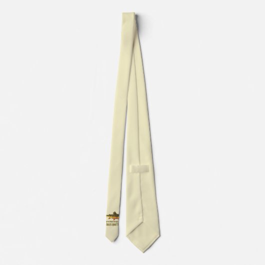 Sprichwort für Bachforellen Krawatte (Rückseite)