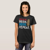 Sprichwort für Biertrinker T-Shirt (Vorne ganz)