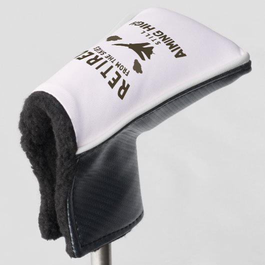 Sprichwort für das Ruhestand bei sonniger Luftwaff Golf Headcover (3/4 Vorderseite)