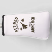 Sprichwort für das Ruhestand bei sonniger Luftwaff Golf Headcover (Vorderseite)