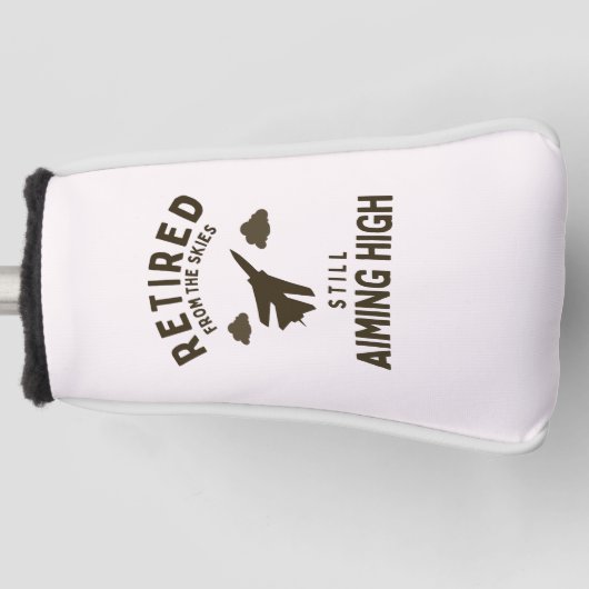 Sprichwort für das Ruhestand bei sonniger Luftwaff Golf Headcover (Vorderseite)