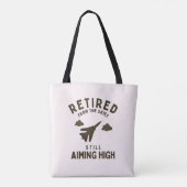 Sprichwort für das Ruhestand bei sonniger Luftwaff Tasche (Rückseite)