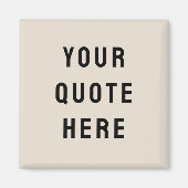 Sprichwort für kundenspezifisches Angebot Personal Magnet (Vorne)