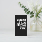 Sprichwort für Metallarbeiter Visitenkarte (Stehend Vorderseite)