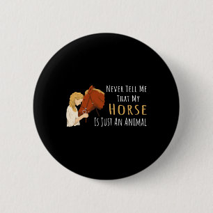 Sprichwort für Pferdefreunde Button