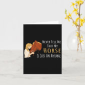 Sprichwort für Pferdefreunde Karte (Gelbe Blume)