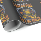 Sprichwort für Schweißarbeiten Geschenkpapier (Rolleneckpunkt)