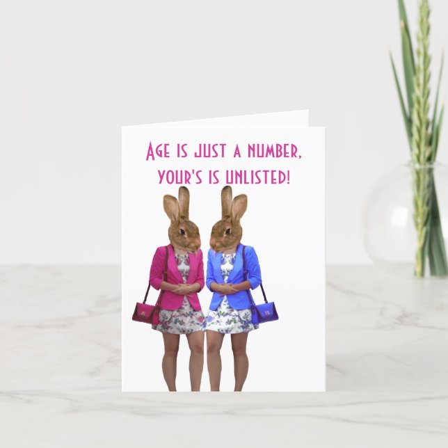 Sprichwort Geburtstagskarte von Funny Ladys Karte (Vorderseite)