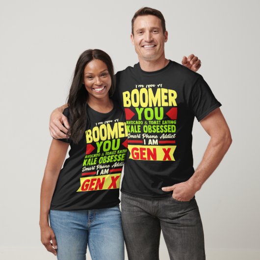 Sprichwort Gen X Millennial Boomer Witty Comeback T-Shirt (Unisex)
