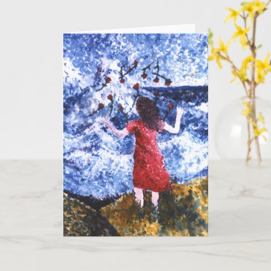 Sprichwort Goodbye Karte (Gelbe Blume)